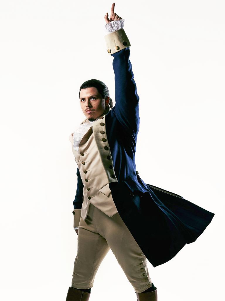 Jason Arrow as Alexander Hamilton. Picture: Daniel Boud
