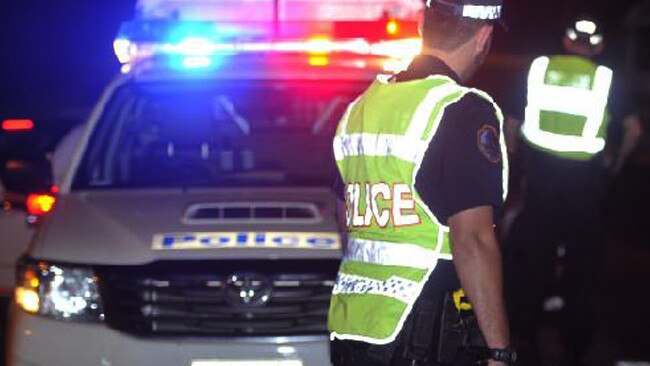 A road train driver has allegedly tested positive to mid-range drink driving after he ended up blocking the Stuart Hwy while attempting a U-turn