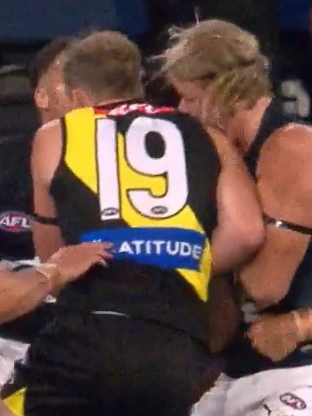 Tom Lynch was suspended for his bump on Tom De Koning.