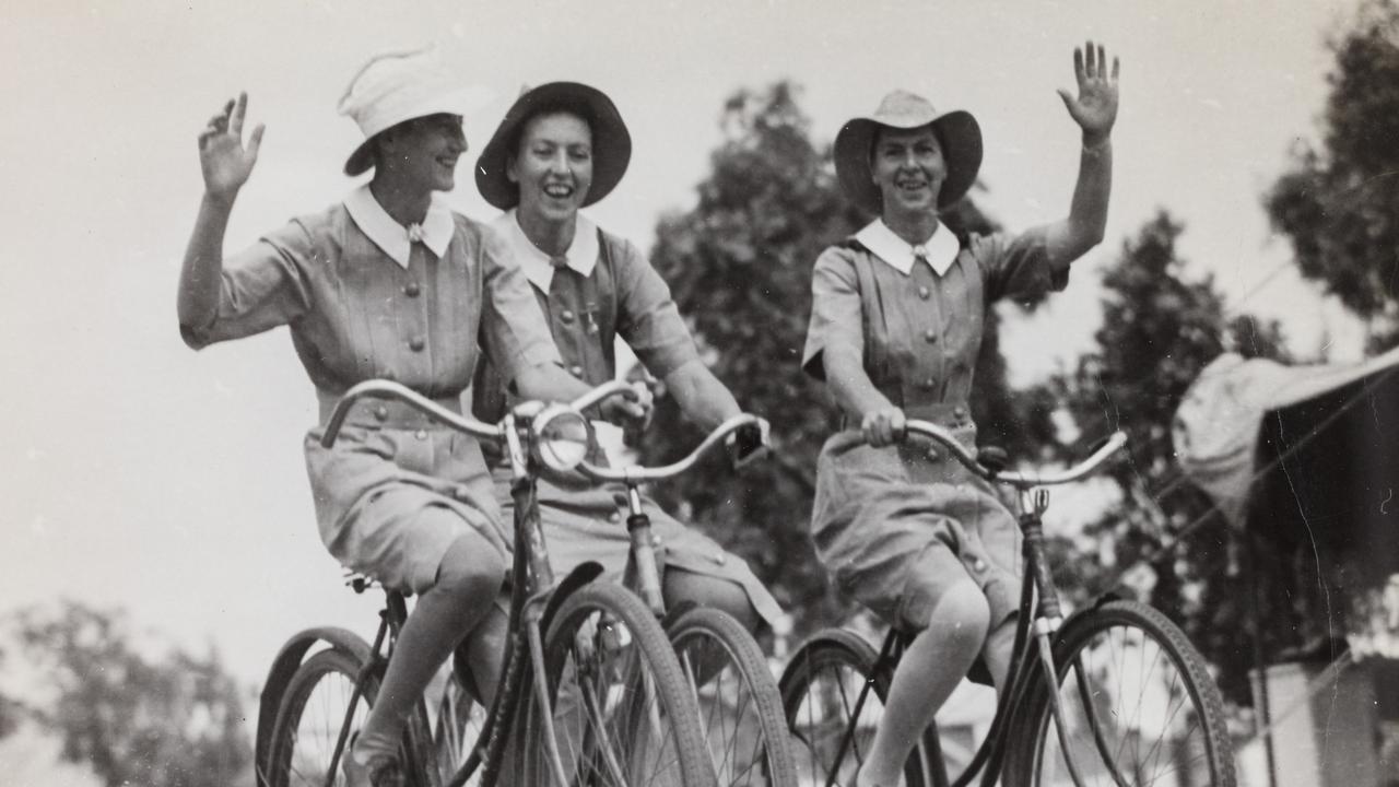 Bombing of Darwin: Nurses used bikes to cycle to and from duty, Darwin.