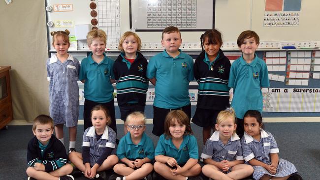 St Thomas Aquinas Primary School Prep FJH back Rocket Humm, Isabel Griffin, Felicity McArthur, Levi Botting, Harper Tyler-In't Hout, Sasha Anakin Thomas-Sinfield, FRONT Ruby-May Haines, Spencer Morgan, Archibald Campbell, Hudson Renner Matarazzo, Saskia Povey, Mason Torbet