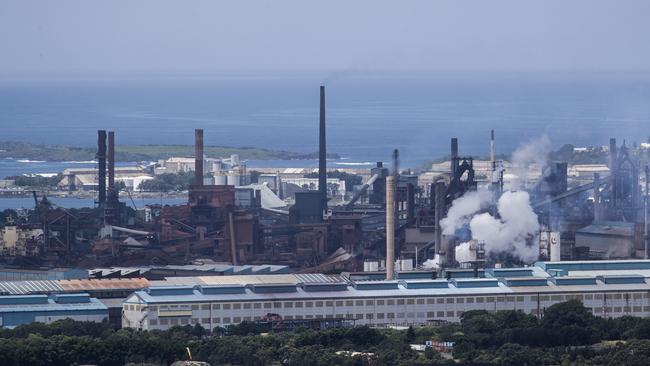 The steelworks and coal loading facility in Port Kembla. Picture: Brook Mitchell/Getty Images