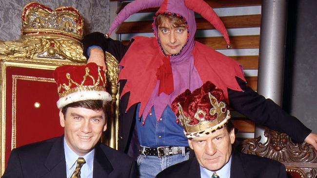 Eddie McGuire with Trevor Marmalade and Sam Newman in better days.