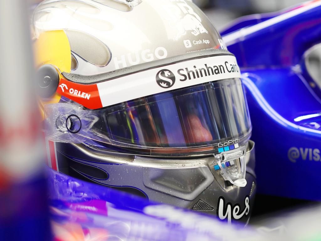 SUZUKA, JAPAN - APRIL 05: Daniel Ricciardo of Australia and Visa Cash App RB prepares to drive in the garage during practice ahead of the F1 Grand Prix of Japan at Suzuka International Racing Course on April 05, 2024 in Suzuka, Japan. (Photo by Peter Fox/Getty Images)