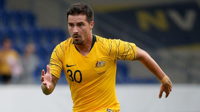 Jamie Maclaren was sunning by the pool in Dubai himself before his call up. Picture: Toby Zerna