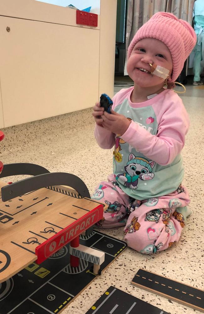 Macey underwent a long rehabilitation. Picture: Make-A-Wish/Supplied