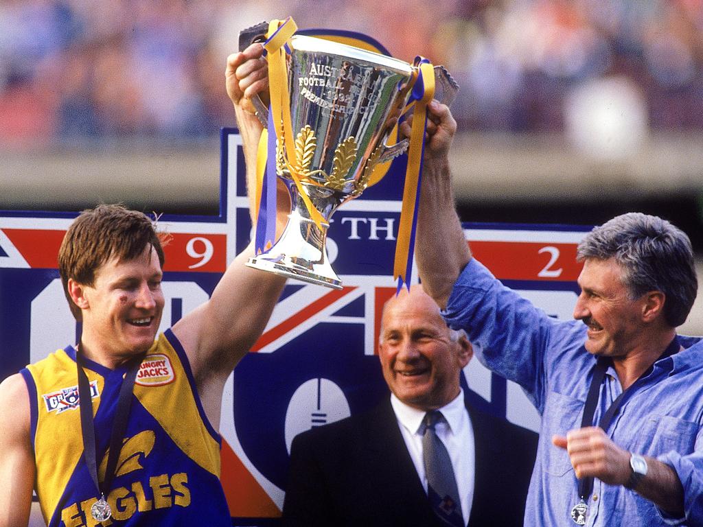 Will Schofield believes that the Eagles will be spurred on by the emotion surrounding the weekend’s reunion for the 1992 Grand Final win. Picture: Tony Feder/Getty Images