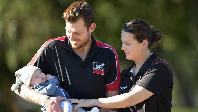 Ella Bayliss runs husband Jarrod through a few of the finer points  Picture: Steve Tanner