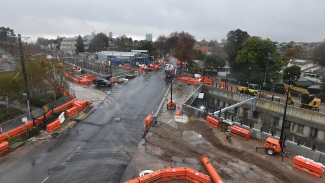 Mont Albert and Union roads will reopen on Saturday May 13 after level crossing removal works in Mont Albert and Surrey Hills. Picture: Level Crossing Removal Project