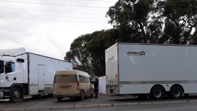 Vehicles connected to new Australian film Force of Nature have been spotted in The Basin.