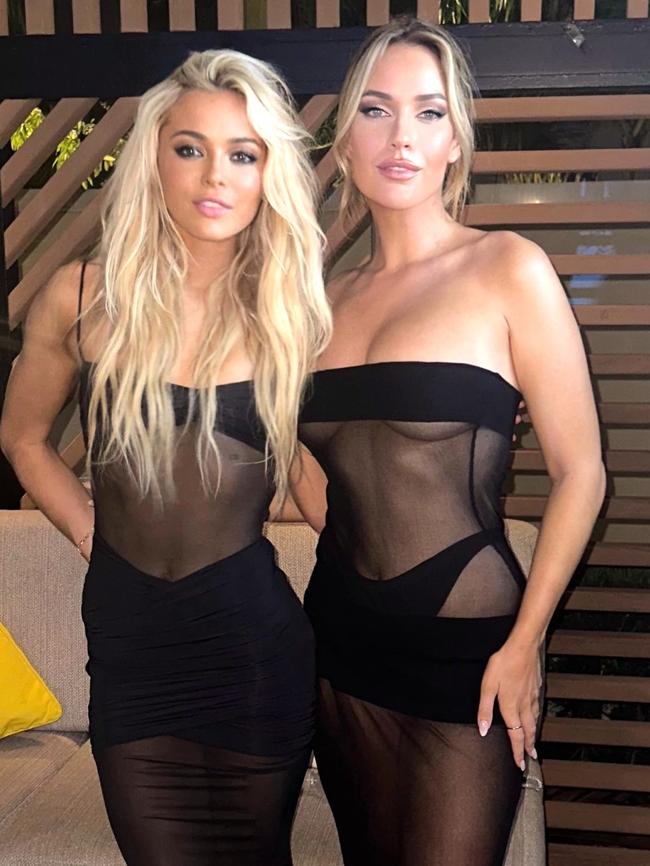 Paige Spiranac and Olivia Dunne did their best to break the internet. Photo: Twitter, @PaigeSpiranac.