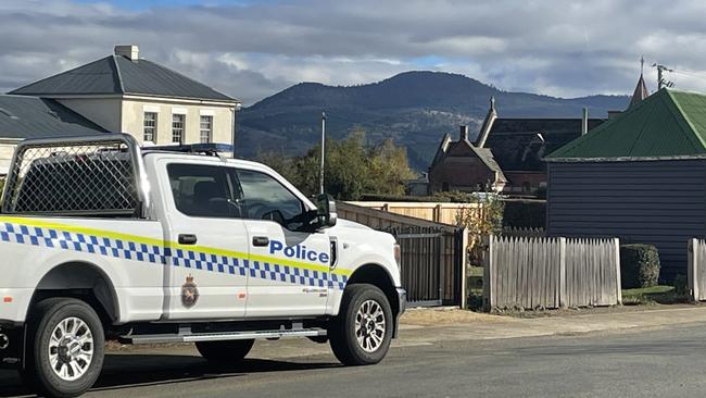 Police search Kempton, Tasmania, for missing woman. Picture: Ed Bourke