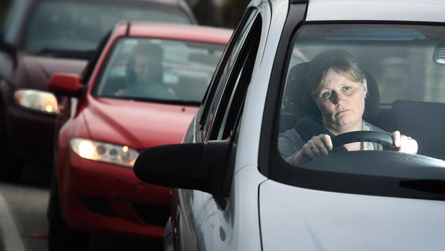 Melbourne’s car crush has ironically worsened because of major road projects aimed at reducing congestion.. Picture: Tony Gough