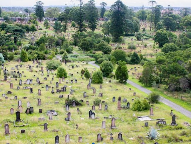 The cemetery has been declared a crime scene.