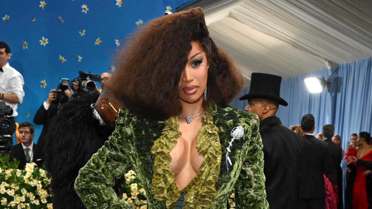 Cardi B dazzles in green Victorian-inspired outfit at 2025 Met Gala