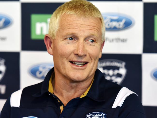 Stephen Wells - Geelong Football Club.Geelong Cats Recruiting & List Manager Stephen Wells at the announcement of new recruit Lachie Henderson.Picture: NIGEL HALLETT