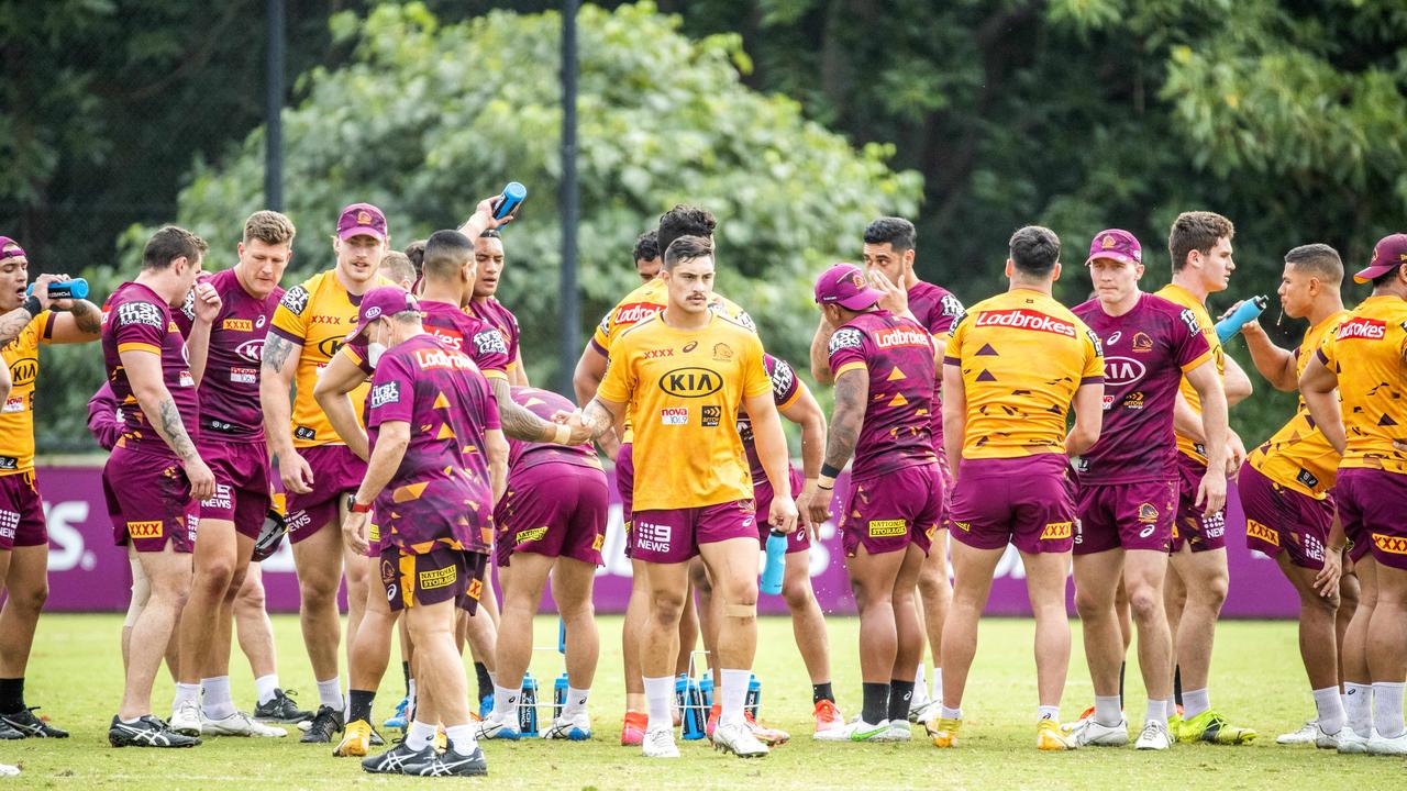 The Brisbane Broncos are still in with a mathematical chance for finals, but will be aiming to avoid another wooden spoon. Picture: Richard Walker.