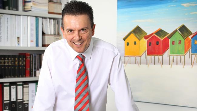 Mr Xenophon at his law office in March. Picture: Dean Martin