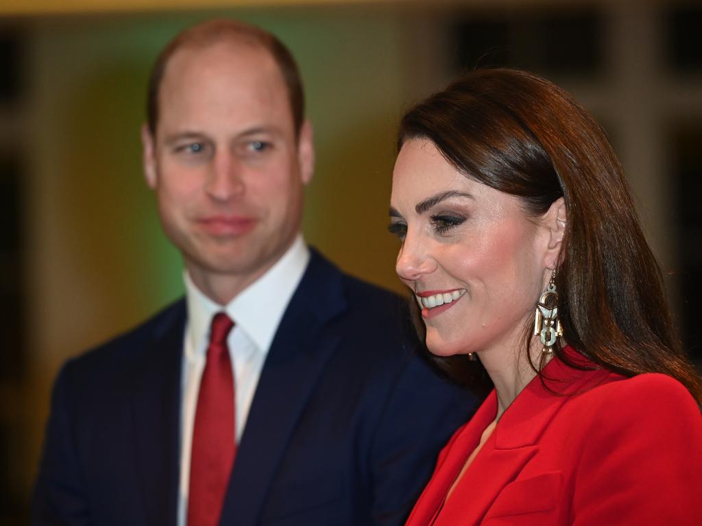 Prince William looks on as Catherine, Princess of Wales kicks off her new early childhood campaign. Picture: Getty Images