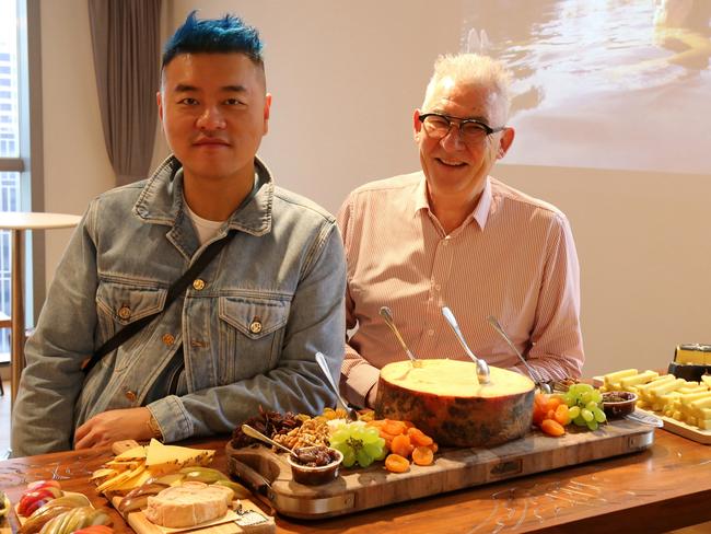 Calvin Yuen and David Meredith at one of the Tasmanian Showcase Tastings in Hong Kong.