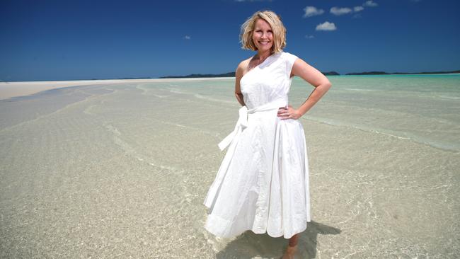 Australia's Voice of Siri Karen Jacobsen who has come home to the Whitsundays from New York and is promoting the region in a new tourism campaign. Picture: Lachie Millard