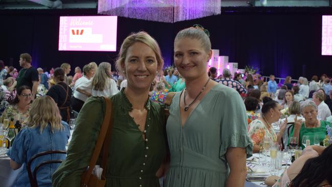 Stacey Rae and Katelyn Press at the Westpac High Tea at Beef Australia 2024. Picture: Aden Stokes