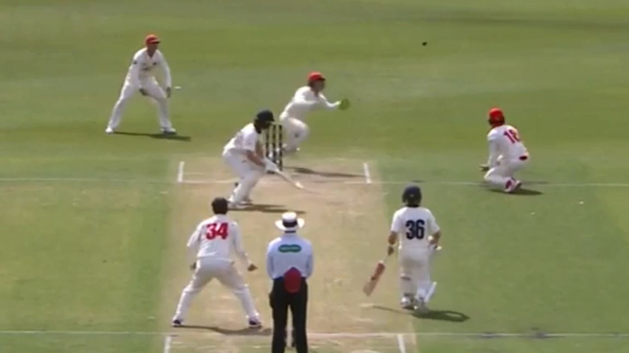 Will Pucovski was robbed of another Sheffield Shield ton in brutally unlucky fashion on Thursday. 
