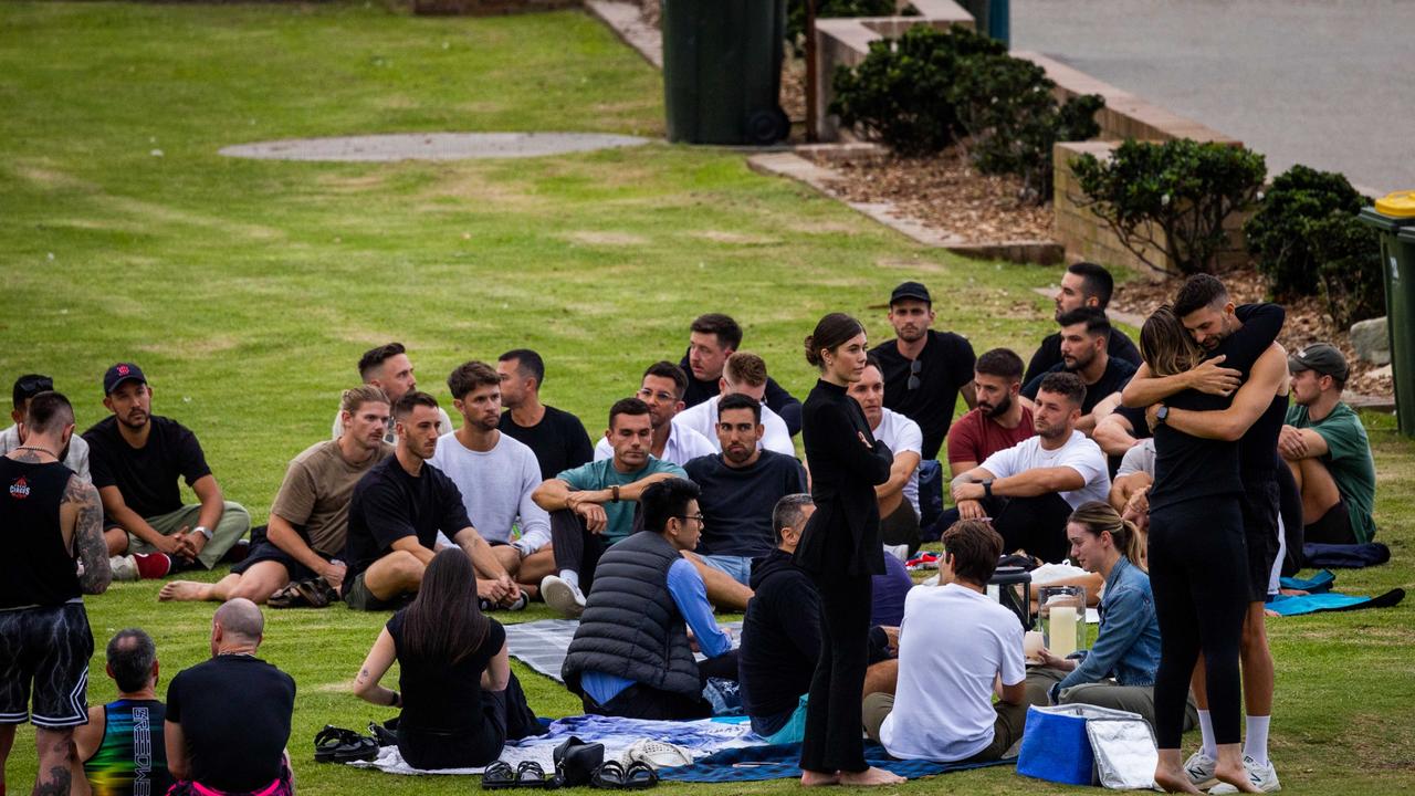 A vigil was held for Luke Davies at Bronte beach. Picture: NCA NewsWire/ Ben Symons