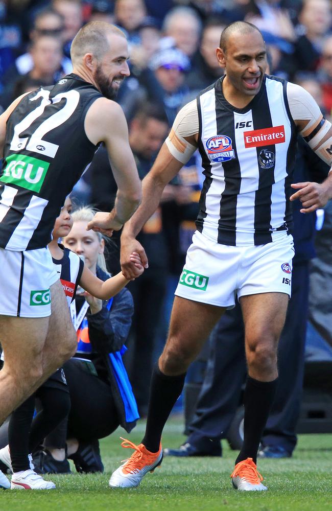 Travis Varcoe enters the arena. Picture: Mark Stewart