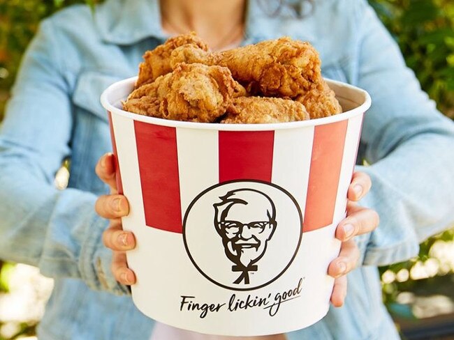 Bucket of Kentucy fried chicken