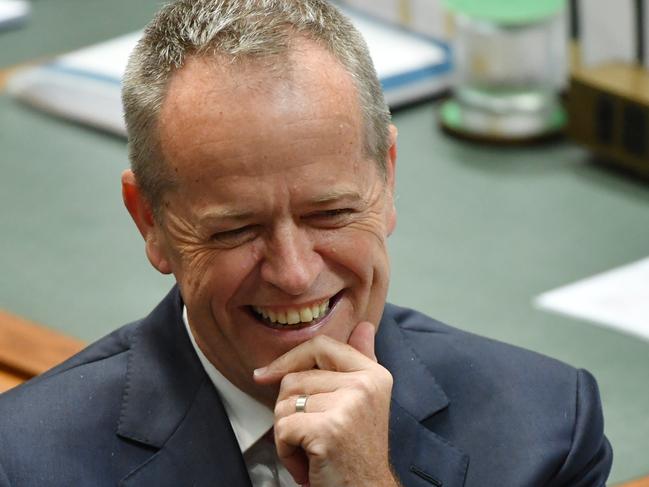 Leader of the Opposition Bill Shorten during Question Time in the House of Representatives at Parliament House in Canberra, Wednesday, November 28, 2018. (AAP Image/Mick Tsikas) NO ARCHIVING