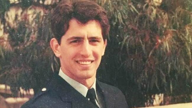 Journalist Meni Caroutas from The Missing podcast during his time as a police officer.