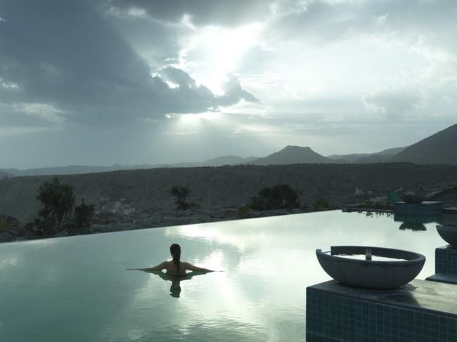 The main infinity pool at Anantara Al Jabal Al Akhdar. Picture: Supplied