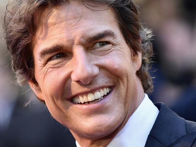 LONDON, ENGLAND - MAY 19: Tom Cruise attends the Royal Film Performance and UK Premiere of "Top Gun: Maverick" at Leicester Square on May 19, 2022 in London, England. (Photo by Gareth Cattermole/Getty Images for Paramount Pictures)