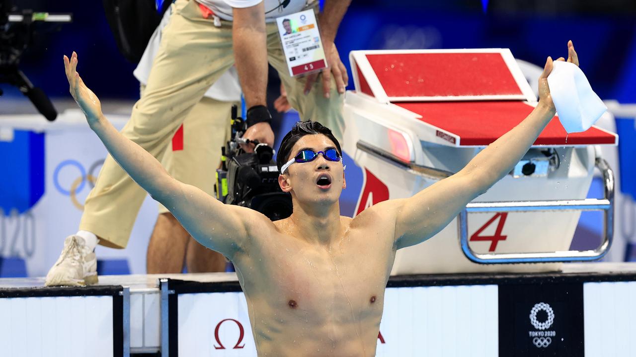 China's Shun Wang went on to win gold at the Tokyo Olympics after being cleared of doping. Picture: Getty