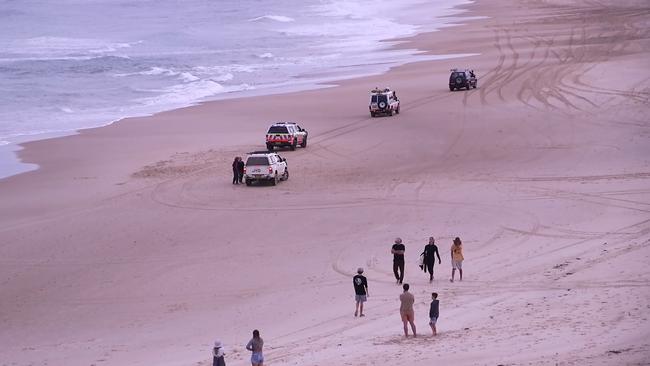 The scene of the shark fatality tragedy. Picture: Frank Redward