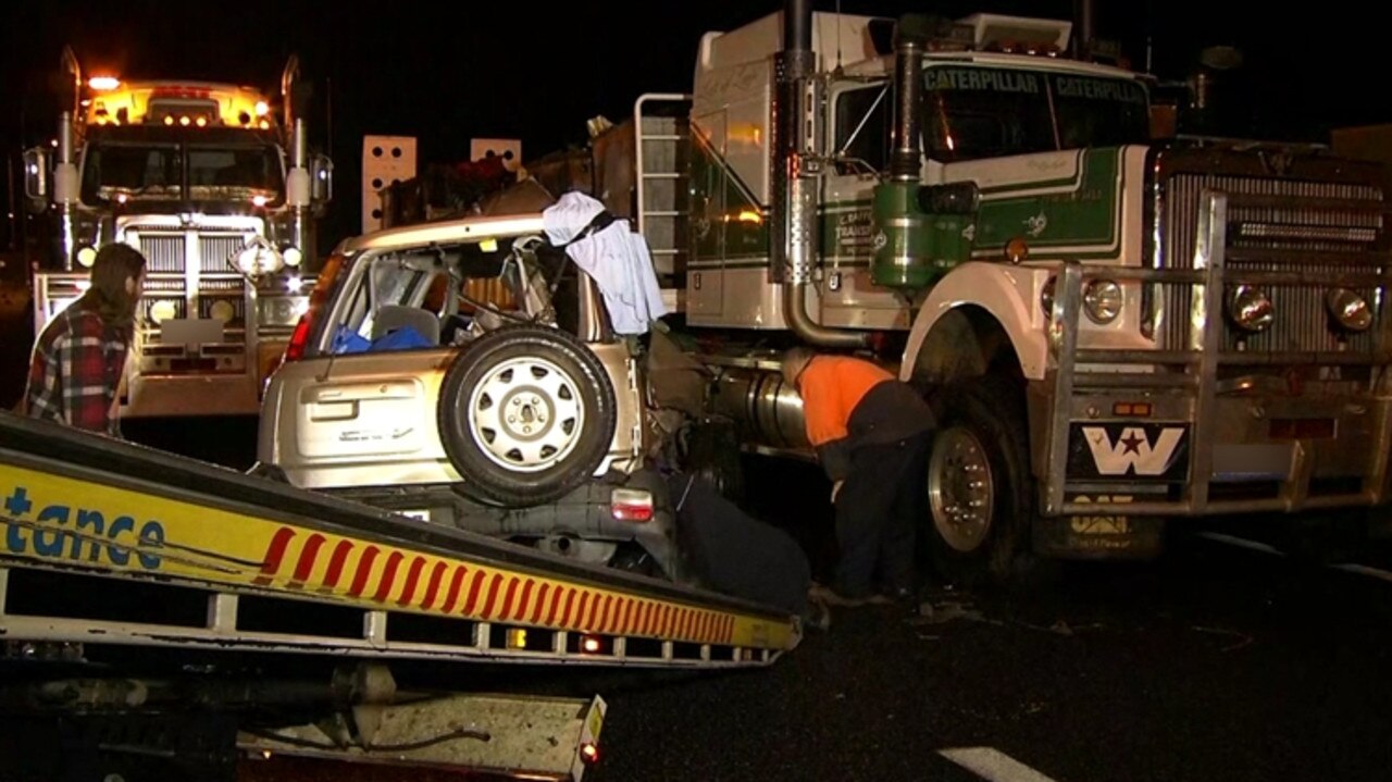 A fundraiser has been launched to support the families of four young women killed in a horror crash near the Queensland-NSW border. Picture: 7 News