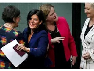 Julia Banks with three crossbenchers who all beat Liberals