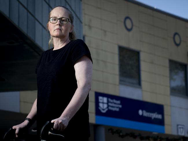 Thursday 5th December 2024.  The Australian.Heidi Rentch has a permanent disability and has to go through reassessment for eligibility for NDIS.Photograph by Arsineh Houspian.