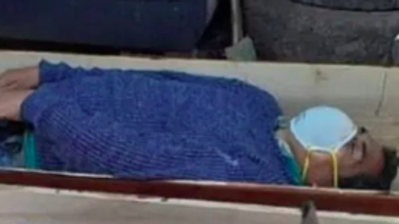 The mayor of a town in Peru allegedly pretended to have died from coronavirus and hid in a coffin in order to avoid arrest for breaking lockdown rules. Picture: Supplied