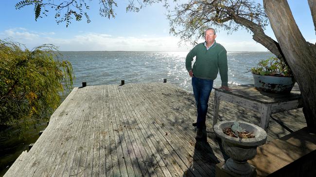 Grazier Richard McFarlane at Wellington Lodge on the Murray Lower Lakes. Picture: Bernard Humphreys