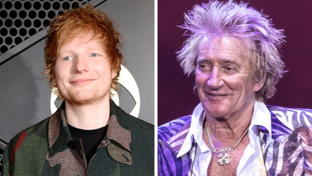 Ed Sheeran and Rod Stewart.