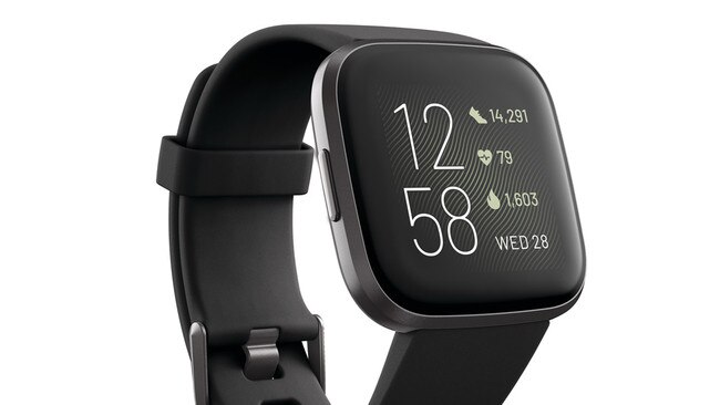 Fitbit Versa 2 fitness tracker smart watch.