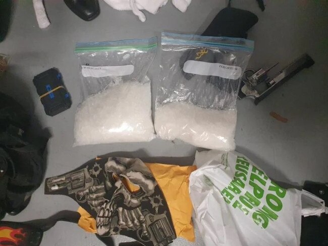 As part of Operation Romeo Cyber which targetted drug trafficking in the Moranbah and Clermont region,, police seized 1.972 kgs of meth, 4.676 kgs of marijuana, five firearms, a large sum of money, a stolen motorcycle and a stolen all-terrain buggy.