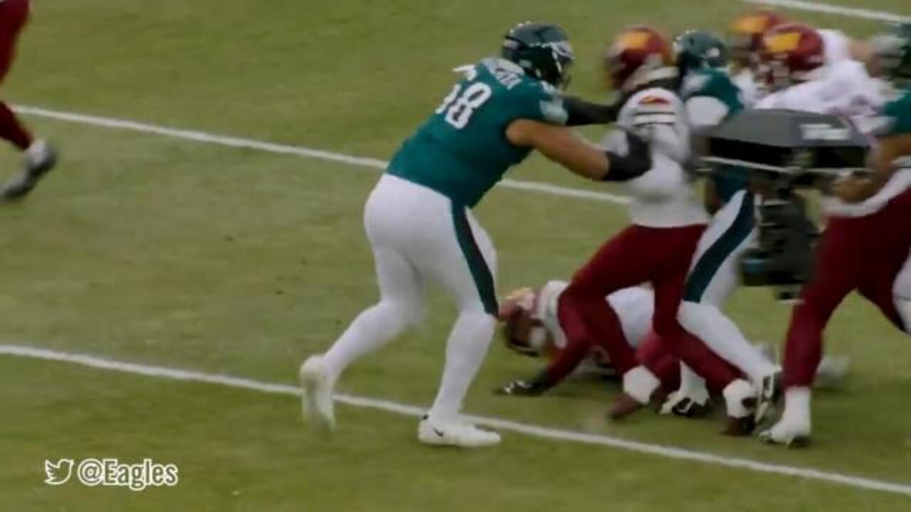 Mailata flattens opponents... & teammate