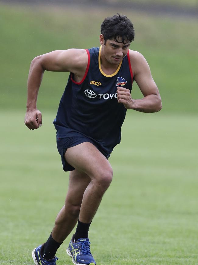 Shane McAdam begins his AFL journey at Cornerstone College. Picture: Sarah Reed