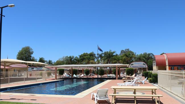 Gwydir Motel and Thermal pools, where the couple stayed on consecutive nights while in Moree. Picture: Supplied.