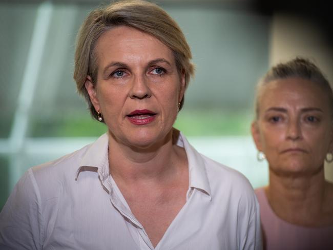 Environment Minister Tanya Plibersek and her Northern Territory counterpart Kate Worden have pledged more than $50 million for water infrastructure in remote communities in the Top End. Picture: Pema Tamang Pakhrin