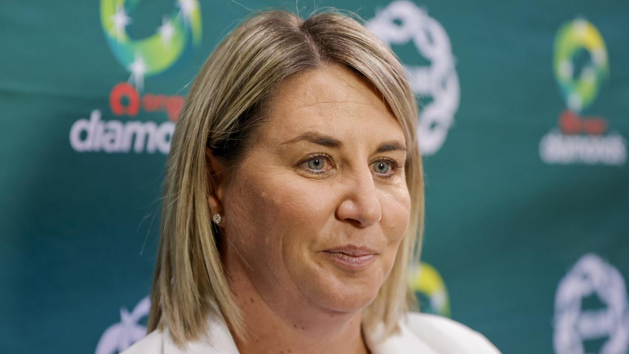 Diamonds coach Stacey Marinkovich has been thrilled with her team’s ability to shut-out the outside noise and concentrate on the job at hand. Photo: Getty Images