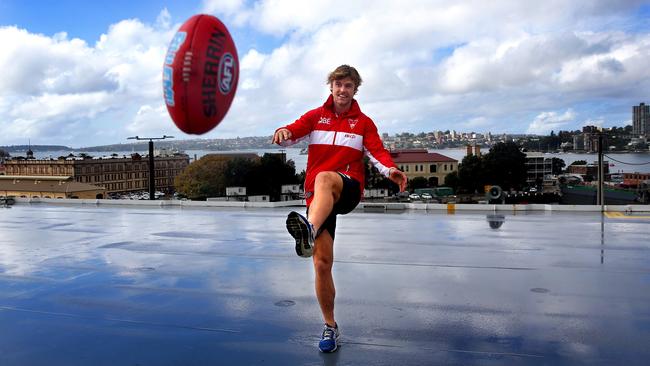 Dane Rampe was elevated to the Swans’ list in 2013. Picture: Gregg Porteous